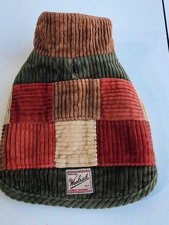 Woolrich Other - Woolrich Pet Dog Corduroy Patchwork Coat Vest Fall Winter Jacket OS